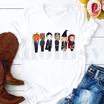 Ar īsām Piedurknēm, Sieviešu Topi, t-veida, Harajuku VintageT Krekli Spencer Reid Noziedzīgu Prātu TV Sērijas Ventilatoru Sieviešu T-krekls