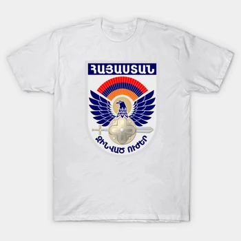 Armēnijas bruņotajiem Spēkiem armēnijas Armijas Zīmogs T-Krekls. Vasaras Kokvilnas ar Īsām Piedurknēm O-veida Kakla Vīriešu T Krekls Jaunais S-3XL