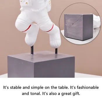 Astronauts Spaceman Radošo Statuja Auto Dekori Mākslas Amatniecības Statuetes Abstraktu Skulptūru Home Office Desktop Apdare Rotājumu Dāvanu