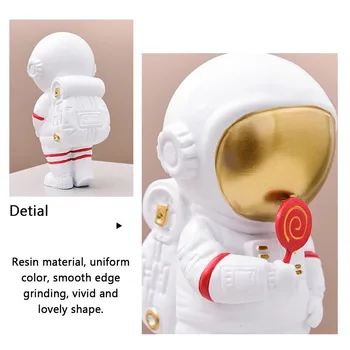Astronauts Spaceman Radošo Statuja Auto Dekori Mākslas Amatniecības Statuetes Abstraktu Skulptūru Home Office Desktop Apdare Rotājumu Dāvanu