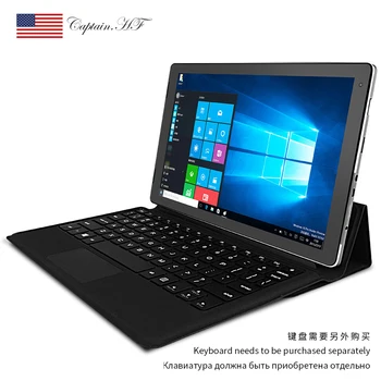 ASV Kapteinis 10.1 Collu Windows 10 Tabletes 2-in-1 Mini Klēpjdators ar Noņemamu Tastatūru