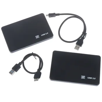 Atbalsts 3TB HDD Gadījumā USB2.0 3.0 Būra Gadījumā, 2.5 Collu SATA SSD HDD Mobile Box 480 M/5Gbps Ārējās Mobilo Lodziņā Cietā Diska Adapteri,