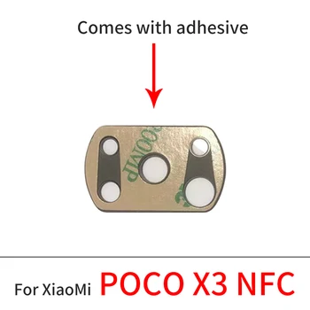 Atpakaļ Atpakaļskata Kamera Stikla Len pārklāj Ar Līmi Līmi, Lai Xiaomi POCO X3 NFC Rezerves Daļas