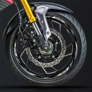Atstarojoša Motociklu Riteņu Uzlīmes, Vinila Decal Ūdensizturīgs 17LG-035 17 Collu Honda Suzuki YAMAHA Ducati