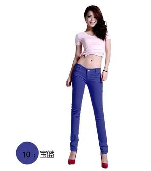 Augsta Vidukļa Džinsus Sieviešu Modes Rudens Stila Gadījuma Konfektes Krāsu Zīmuli Legging Izdilis Bikses Bikses ir 2021. Karstā Jauns Izmērs 26-32