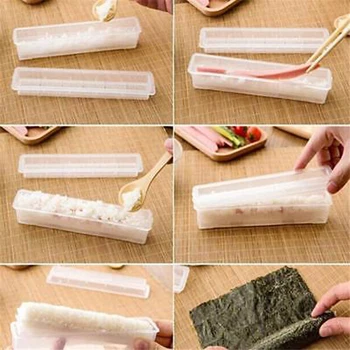 Augstas kvalitātes 3Pcs Suši Maker Cozinha Bento Cepšanas Suši Maker Komplekts Rīsu Roll Pelējuma Japāņu Suši Maker Rīsu Pelējuma Virtuves Rīki