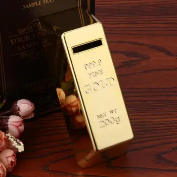 Augstas Kvalitātes Luksusa Dizaina Jaunums Jautri Zelta Ķieģeļu Cūciņa Bankas Monētu Naudas Kastes Uzglabāšanas Tvertnes Bērniem Dāvanas 1GB