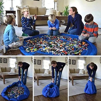 Augstas kvalitātes Portatīvo Ātri Uzglabāšanas Soma Bērnu Spēles Rotaļlietas Lego Rotaļlietu Staru Kabatas Lielu Praktisko Ūdensizturīgs Portatīvo Organizators Soma