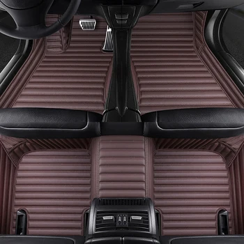 Augstas kvalitātes ādas 5 Sēdvietas automašīnas grīdas paklājs uz jaguar XF F TEMPU XF XE F TIPA XK es PACE XFL XEL auto piederumi paklāju alfombra