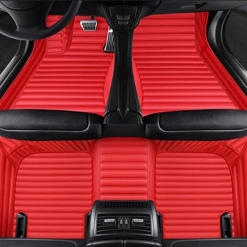 Augstas kvalitātes ādas 5 Sēdvietas automašīnas grīdas paklājs uz jaguar XF F TEMPU XF XE F TIPA XK es PACE XFL XEL auto piederumi paklāju alfombra