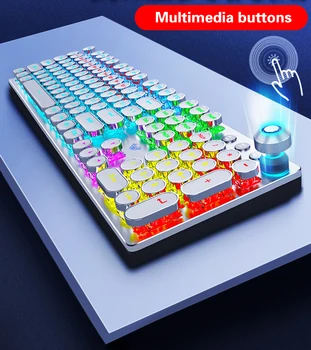 AULA Mehāniskās Keyboard104 atslēgas Melnā/Zilā/Sarkanā/Brūnā Switch Spēļu Klaviatūra Tablete Darbvirsmas krievu spāņu ebreju, arābu