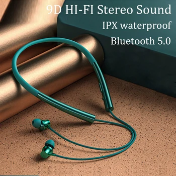 Austiņas Bluetooth 5.0 Bezvadu Austiņas Magnētisko Neckband Austiņas IPX5 Ūdensizturīgs Sporta Austiņu ar Trokšņa Slāpēšanas Mikrofons