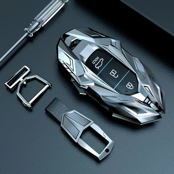 Auto Aizsardzības Cinka Sakausējuma Auto Atslēgu Lietā Par Hyundai KONA Encino Ix35 Varenību Ig Akcentu Santa Fe kaut ko līdzīgu žodziņam 2018 2019 Vāciņu