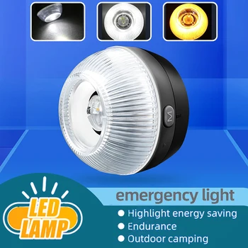 Auto Avārijas Gaismas LED Ceļiem Drošības Mirgojoša Lampa Brīdinājums Laternu Ceļu Signālraķetes Glābšanas Gaismas Kempings Gaismiņa 3 Režīmi