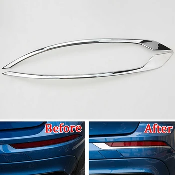 Auto Chrome ABS, Aizmugurējie Miglas lukturi, Lampas Plakstiņa Vāciņš Melns, Dekoratīvās Volvo XC60 2018
