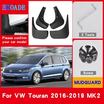 Auto Dubļu Sargi Par Volkswagen VW Touran 2016 MK2 2019 2018 2017 Dubļusargi Splash Sargiem Fender Mudflaps Auto Spārnu Piederumi