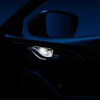 Auto LED Durvju Bļodā Elkoņbalsti Atmosfēru Gaismas Durvju Bļodā Roktura Rāmis Viegls priekš Mazda Atenza CX-3 CX-5 CX-8