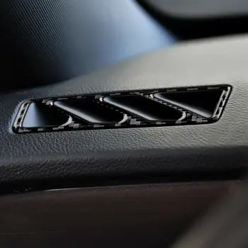 Auto Melna Oglekļa Šķiedra vadības Paneli, Gaisa Ventilācijas Izvads Vāka Apdare Uzlīme, piemērots Chevrolet Camaro 2010 2011 2012 2013