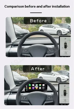 Auto Paneļa, Lai Tesla Modle 3 Modle Y Auto LCD Paneli Pārveidotas un Modernizētas Daudzfunkcionāls Android Multimediju atskaņotāju