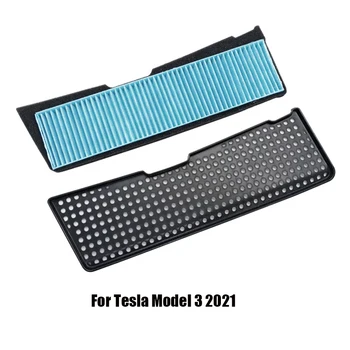 Auto Piederumi Tesla Model 3 2021 Gaisa Ieplūdes Atvere Vāciņu Gaisa Filtrs Anti-Blocking Plūsmas Ventilācijas Vāciņš Melns Ieplūdes Aizsardzība