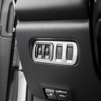 Auto Stick Stils ABS Chrome Priekšā Galvu Miglas Gaismas Slēdzis Melns, Rāmis Lampiņa Panelī Renault Kadjar 2016-2019