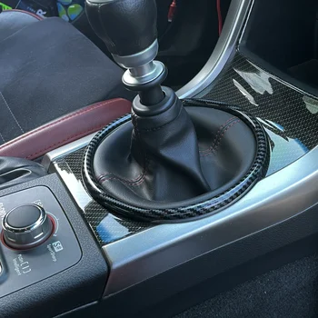 Auto Stils 1GB ABS Oglekļa Šķiedras Interjera Pārnesumu Pārslēgšanas Gredzenu, Vāku Apdari par Subaru STI-2019 Piederumi