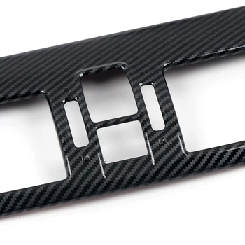Auto Stils 1GB ABS Oglekļa Šķiedras Interjera Vidus Konsole, Gaisa Ventilācijas Izvads Vāciņš Melns, par Subaru WRX STI-2019 Piederumi