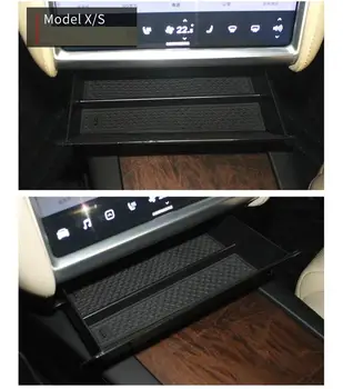 Auto Style Center Console automašīnu uzglabāšanas kastes Atvilktnes Paplātes Tesla Model S/X 2012-2019 Auto salons tesla model x accessorie