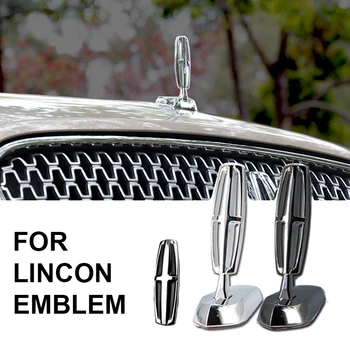 Auto Sānu Marķējums Metāla Uzlīmes Ir Piemērotas Lincoln MKC Voyager MKZ MKX Navigator Lokomotīvju Galvas Vāka Standarta Kapuci Logo