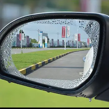 Automašīnas Atpakaļskata Spogulī, Ūdensizturīgs Un Anti-Miglas, Lietus Necaurlaidīgs Filmu Sānu Loga Stiklu Plēves, Dažādu Izmēru Specifikācijas Pāris