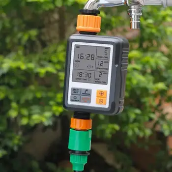 Automātisks šķidro kristālu Displejs Laistīšanas Taimeri Elektroniskās Mājas Dārzā Lodīšu Vārsts Ūdens Taimeris Dārzu laistīšanai Kontrolieris Laistīšanas