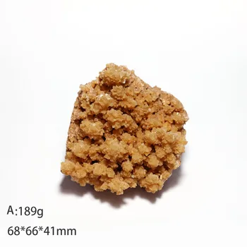 B6-1b Reto Dabas Oranžs Kalcīts Minerālais Kvarca Kristāls Paraugu Rotu Kolekciju Dāvanas No Juņnaņas Provinces Ķīnā
