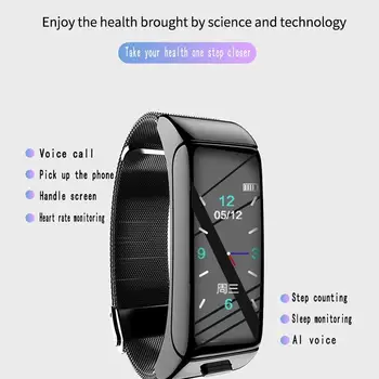 B6 Smartwatch Vīrieši Sievietes Bluetooth Austiņas Krāsu Ekrāns Sporta Daudzfunkciju Zvanu Divu-In-One sirdsdarbības monitoringa Pulksteņi