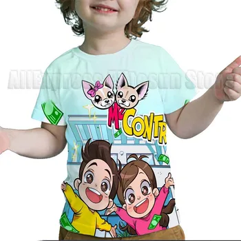 Baby Zēni Meitenes Man Contro Te 3D Druka, T-krekls Vasaras Toddler Karikatūra t-veida Topi, Bērnu T Krekli Camiseta Bērniem Anime Tshirts Dāvanu