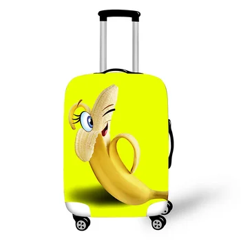 Bagāžas Vāka Smieklīgi Banānu Aizsardzības Apvalku, Ceļojumu Čemodāns Segtu Elastīgs Putekļu Gadījumos Fit 18 - 32 Collas Bagāžas Accessorie