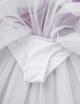 Balerīna Puff Piedurknēm Baleta Tutu Kleita Profesionālās Samta Ilgi Princese Kleita Meitenēm Baleta Kleitu Liriskas Deju Tērpi