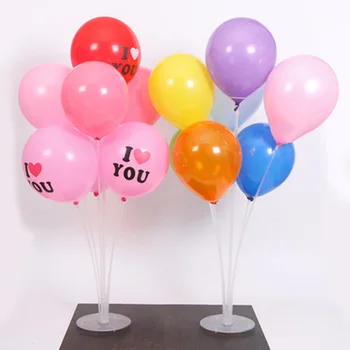Baloni Stāvēt Balonu Turētājs 7 Caurules Kolonnas Konfeti Balonu Bērnu Dušas Bērniem Dzimšanas Dienas Ballīti Dekori Kāzu Dekorēšana Piederumi