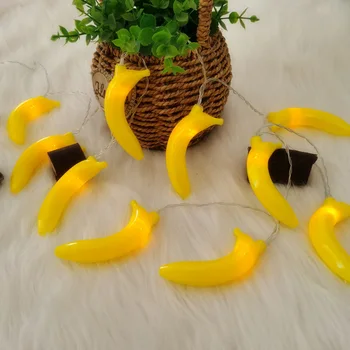 Banānu LED String Gaismas Augļu Led Gaismas Bērns Guļamistaba Zemeņu Cute Salds Vainags Aizkaru Svētku Dekorēšana Puse Guirlande