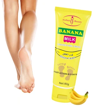 Banānu Piena Baby Foot Cream Mitrinošs Uzlabot Sausu Ādu, Mīkstina Ragveida Anti-krekinga Papēdis Krēms Pret Ādas Pīlings Ķermeņa Losjons
