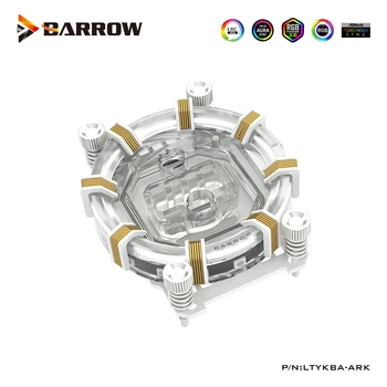 Barrow CPU Ūdens Bloķēt Saderīgu Ryzen AMD AM4,Atbalstu Pamatplates Kontrole,Balta,Melna,G1/4