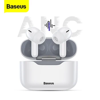 Baseus S1 TWS Bluetooth Austiņas Taisnība, Bezvadu Austiņām ANC, Aktīvās Trokšņu Slāpēšanas Stereo Earbuds Gamer Headset iPhone