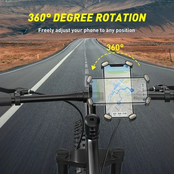 Baseus Velosipēdu Tālruņa Turētājs iPhone Samsung Motociklu Mobilo Mobilais Turētājs Velosipēda Stūres Klipu Stāvēt GPS Mount Bracket