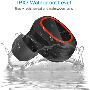 BassPal TWS Bezvadu Austiņas ar 3100mAh Uzlādes Gadījumā IPX7 Ūdensizturīgs Bluetooth 5.1 Touch Control Trokšņu Slāpēšanas Sporta