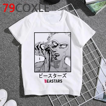 Beastars bērniem zēni pusaudžu apģērbu grafiskais kawaii anime estētisko koszulki meskie drēbes, t-kreklu tīņi