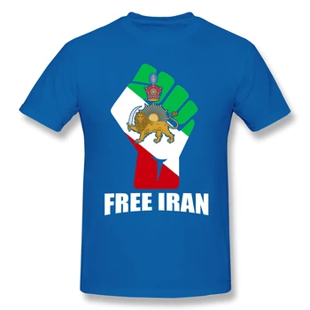 Bezmaksas Irāna Vienotības Dūri Ar Lauvu Shirt2 Grafiskais Vīriešu Pamata Īsām Piedurknēm T-Krekls, t-veida Topi, Eiropas Izmērs