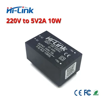 Bezmaksas piegāde 5V 2A pārslēdzama strāvas padeve modulis ac dc 220V uz 5V izolēts strāvas modulis hlk HLK-10M05