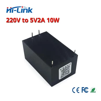 Bezmaksas piegāde 5V 2A pārslēdzama strāvas padeve modulis ac dc 220V uz 5V izolēts strāvas modulis hlk HLK-10M05