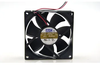 Bezmaksas Piegāde AVC DS08025B12U DC 12V 0.70 2-stieple 2-pin savienotājs, 70mm 80X80X25mm Servera Laukumā Dzesēšanas ventilators