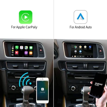 Bezvadu Android CarPlay Auto Pārbūves Komplekts Audi S4, S5, A4 A5 2010-2016 Q5 2013-2018 Ar MMI Sākotnējā Ekrāna Atjauninājumu Carplay