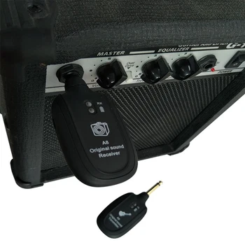 Bezvadu Sistēmas Uztvērējs, USB Uzlādējams Elektriskā Ģitāra, Pikaps Raidītājs Mūzikas Mīļotājiem Spēlē Piederumi